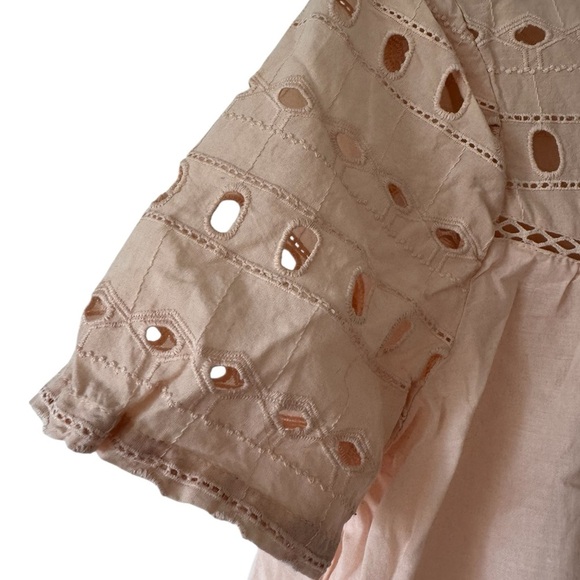 Dip Embroidered Crop Top Coastal Cottagecore Women’s Size Small - Picture 3 of 9